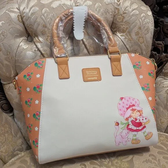 Loungefly Strawberry Shortcake Artwork Satchel - Picture 5 of 10